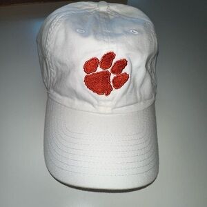 Nike Clemson White Orange Paw Hat One Size Adjustable Back